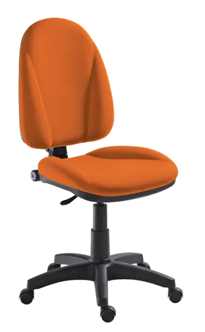 444/MEK židle kancelářská, koženka AN 030 - koženka oranžová